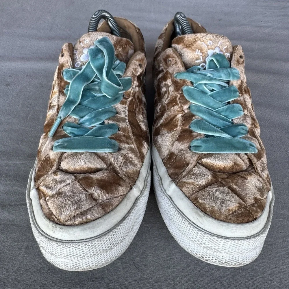 Size M7/W9 - Converse Golf Le Fleur One Star Ox Velvet Sneaker Shoes Brown Suede - Picture 3 of 10